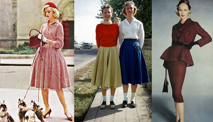 anos 50 roupa feminina