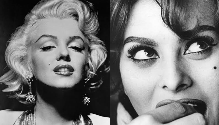 Marilyn Monroe e Sophia Loren.