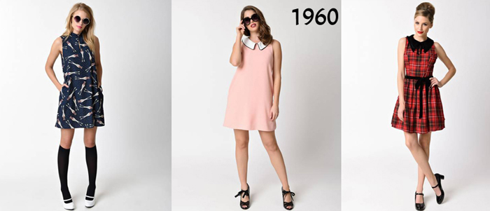 roupas modelo anos 60