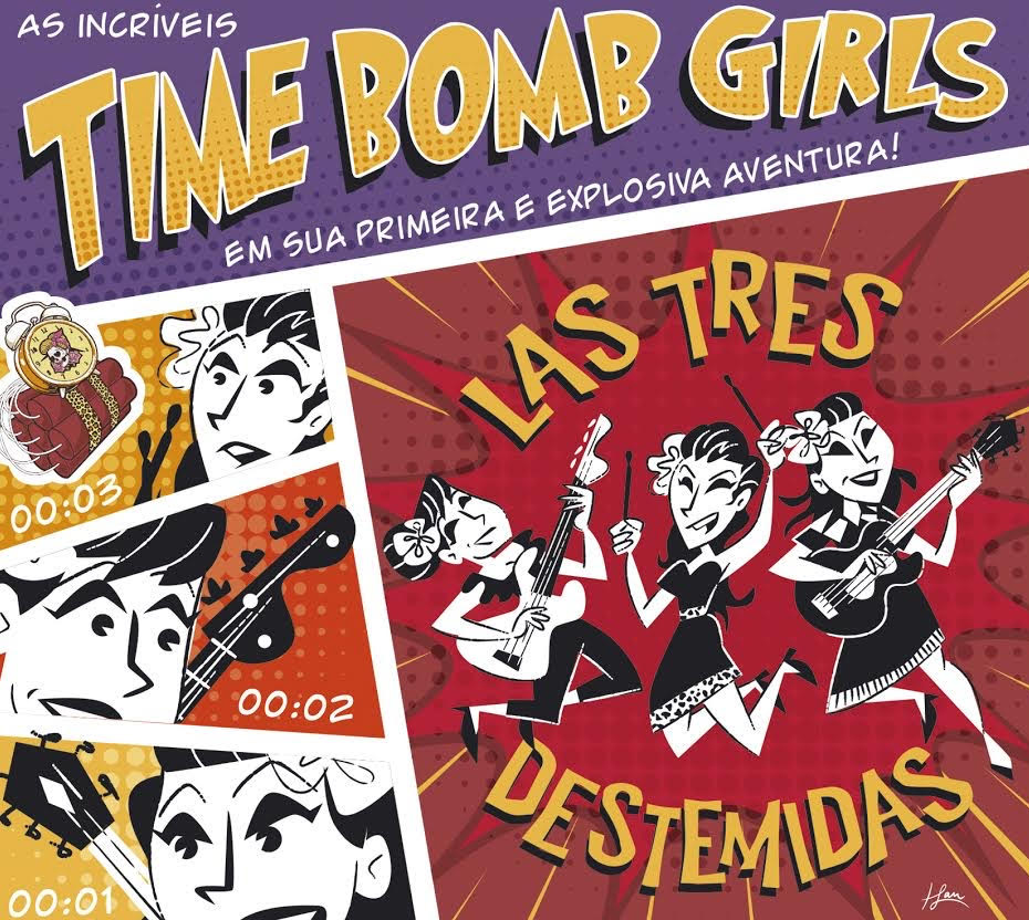 Capa do álbum Las Tres Destemidas da Time Bomb Girls