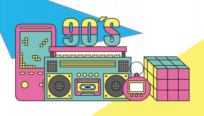 Música dos anos 90 no em miniatura nas redes sociais, música dance anos 90  