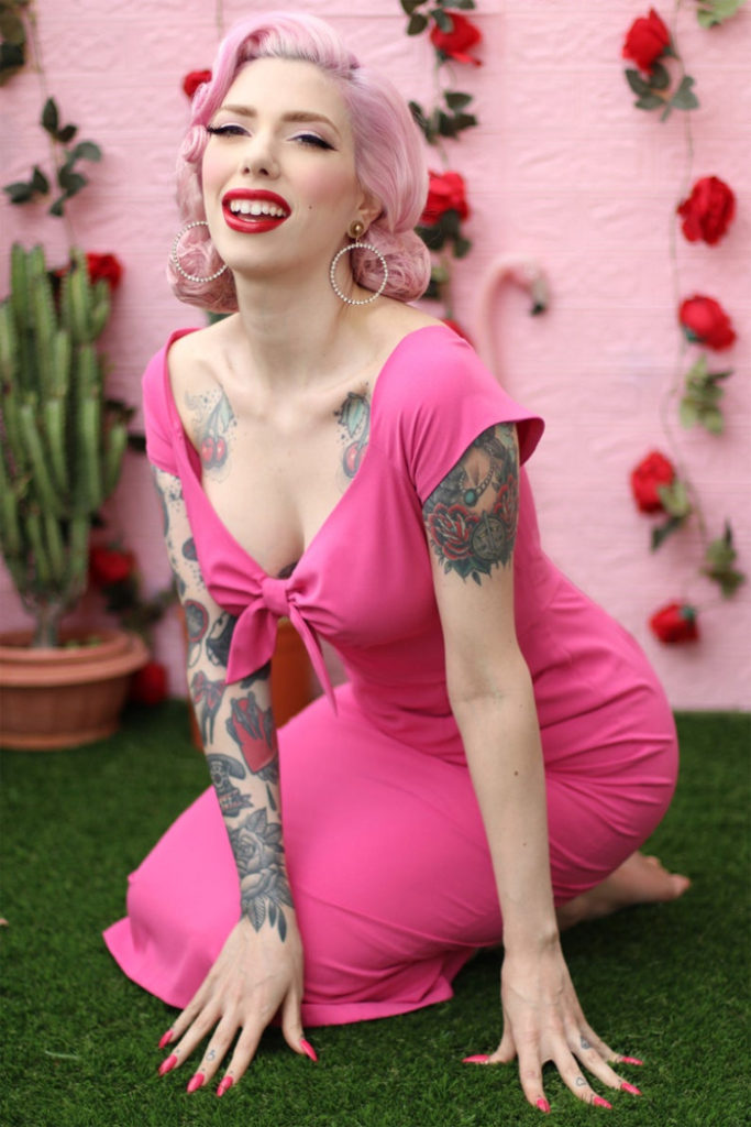 Dafna Bar-el Marilyn Monroe’s hot pink niagara dress