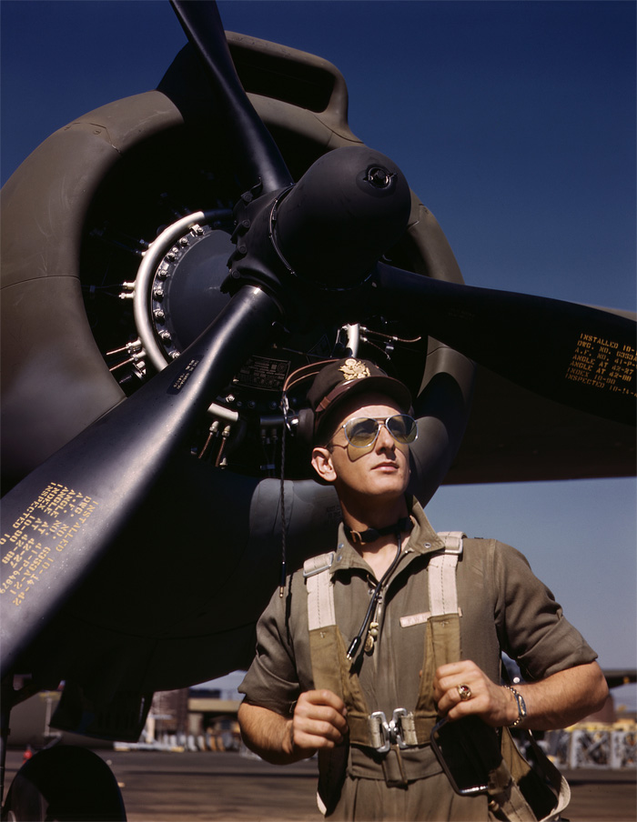 Tenente Mike Hunter, em Outubro de 1942