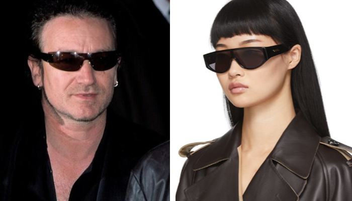 Óculos diferente estilo Bono Vox