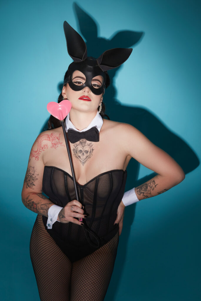 coelhinha retrô Pin-Up páscoa